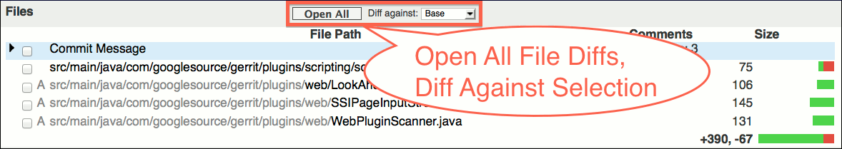 user review ui change screen file list header